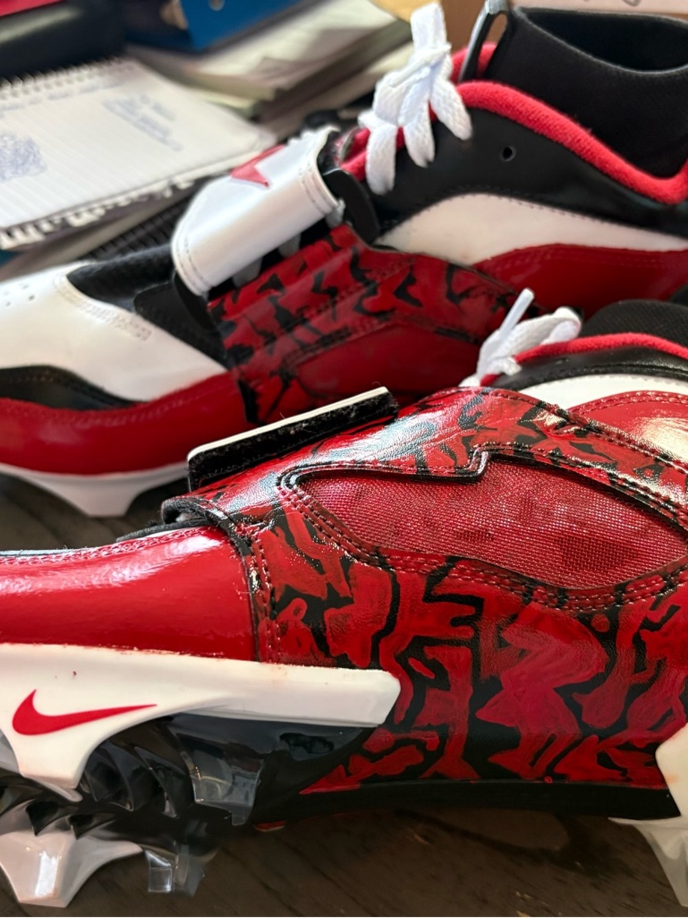 Custom Nike Diamond Turf DT 93 cleat size 11